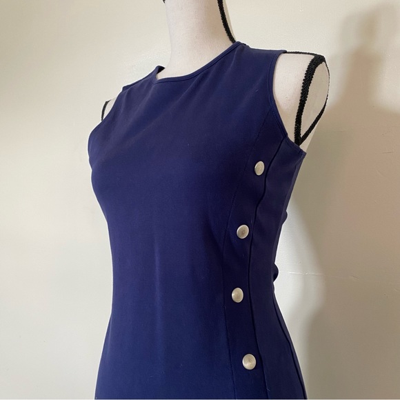 SUPERFOXX Anaise Button Detail Ponte Knit Dress - Picture 5 of 8